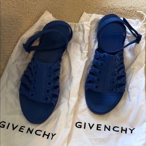 Givenchy rubber pr blue sandal